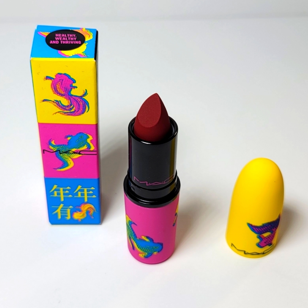 *LE!* MAC Moon Masterpiece Powder Kiss Lipstick Healthy, Wealthy and Thriving